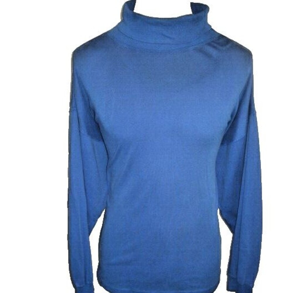 Mens American Weekend Blue Full Turtle Neck Cotton LS Base Layer T-Shirt sz XXL